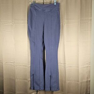 Daily Practice Anthropologie Womens Purple Stretch Flare Pants Small